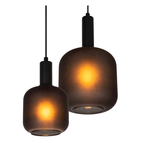 Lucide ELOISE - Pendant light - 4xE27 - Black - detail 1